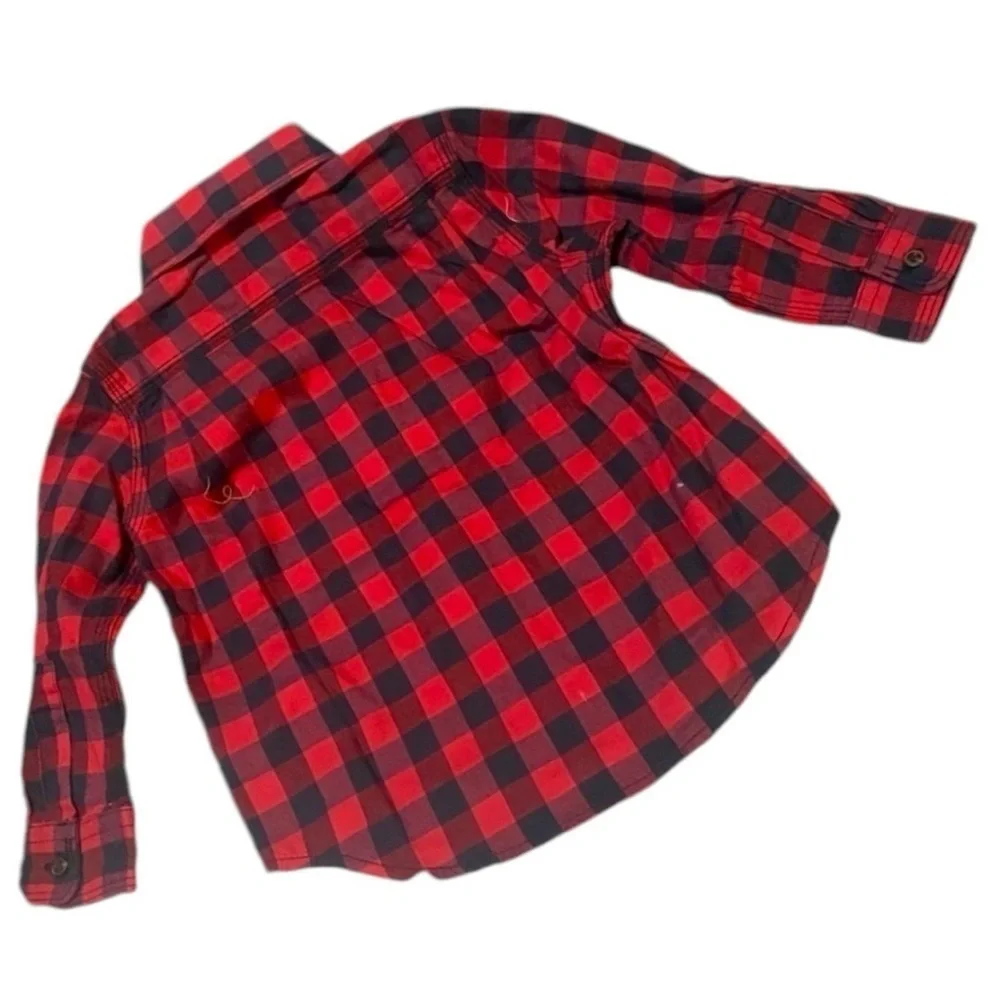RALPH LAUREN POLO KIDS Buffalo Plaid Flannel Shirt